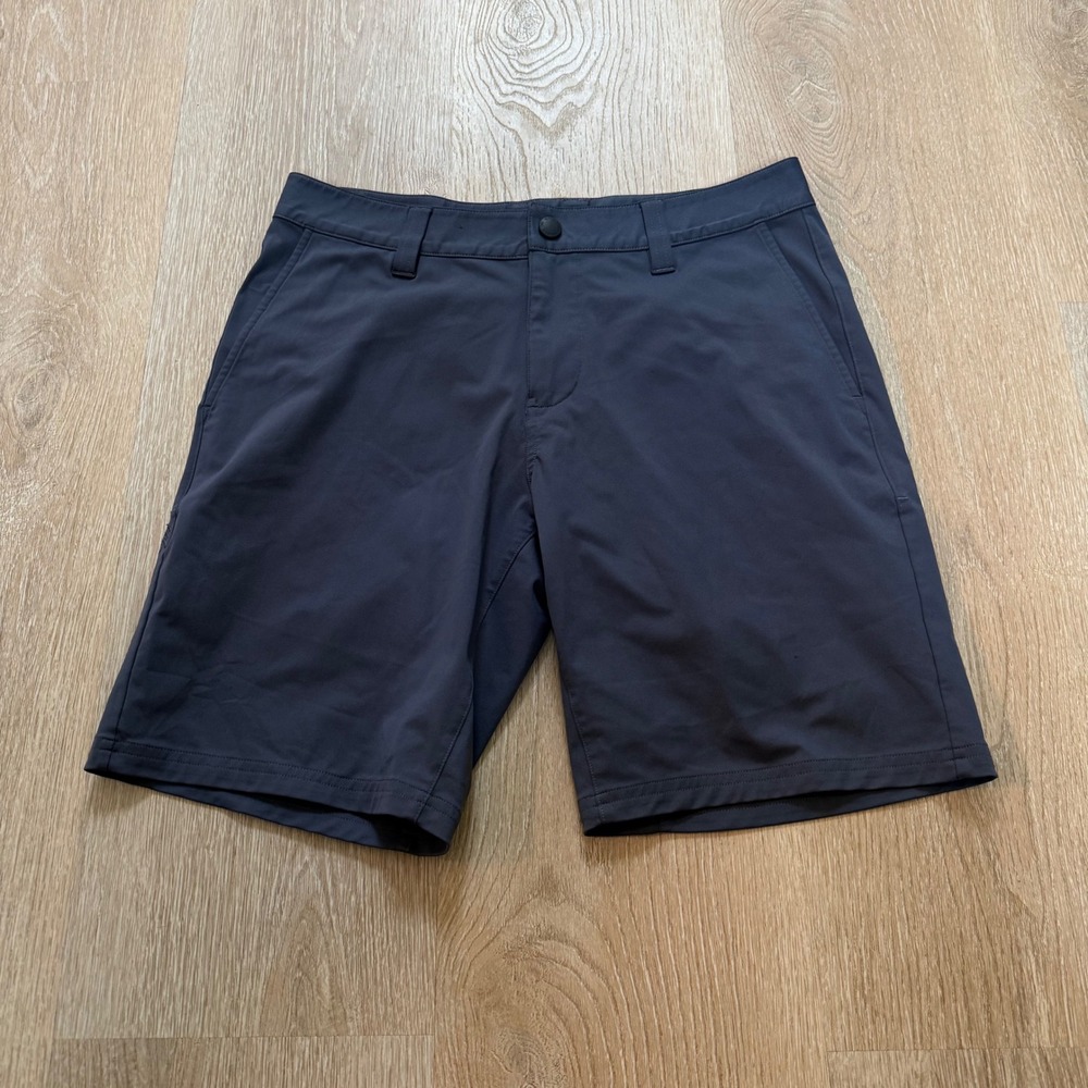Rhone Commuter Shorts Mens 30 Grey Blue Flat Front Performance Golf Athleisure